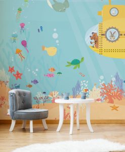 Carta da parati per le camerette dei bambini - Basilio Cashmere - Baby Interior Design Wallpaper - kidsroom decor