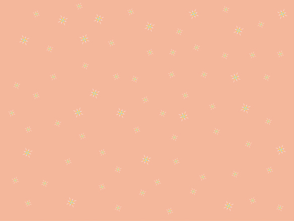 Collezione di carte da parati - Fulvia Mendini | Pattern Stelle - Arancione